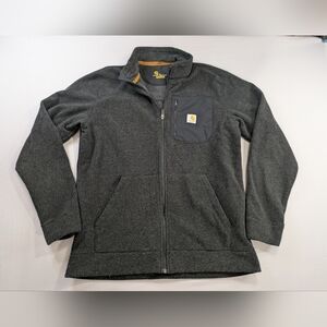 Carhartt Walden Brown/Gray Fleece Pullover 1/4 Zip Men’s Medium